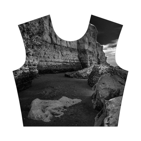 Timeless Shores, Las grutas beach, Rio negro, Argentina Cotton Crop Top from ArtsNow.com Front