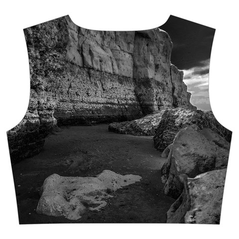 Timeless Shores, Las grutas beach, Rio negro, Argentina Trumpet Sleeve Cropped Top from ArtsNow.com Back