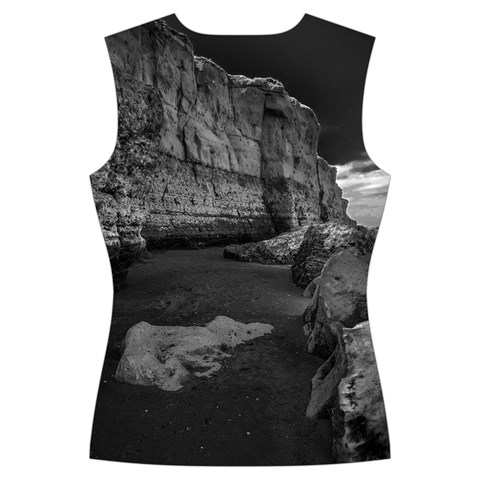 Timeless Shores, Las grutas beach, Rio negro, Argentina Women s Cut Out Long Sleeve T Back