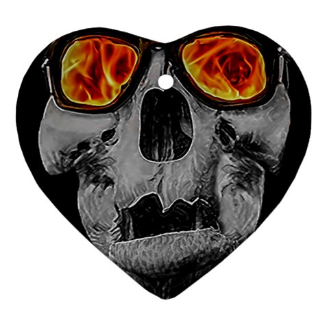 Gothic Elegance, Ironic Dark Art (AI) Ornament (Heart) from ArtsNow.com Front