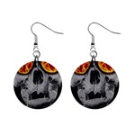 Gothic Elegance, Ironic Dark Art (AI) Mini Button Earrings