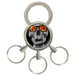 Gothic Elegance, Ironic Dark Art (AI) 3-Ring Key Chain