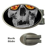 Gothic Elegance, Ironic Dark Art (AI) Money Clips (Oval) 