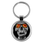 Gothic Elegance, Ironic Dark Art (AI) Key Chain (Round)