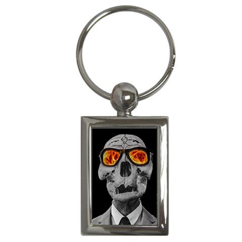 Gothic Elegance, Ironic Dark Art (AI) Key Chain (Rectangle) from ArtsNow.com Front