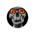 Gothic Elegance, Ironic Dark Art (AI) Magnet 3  (Round)