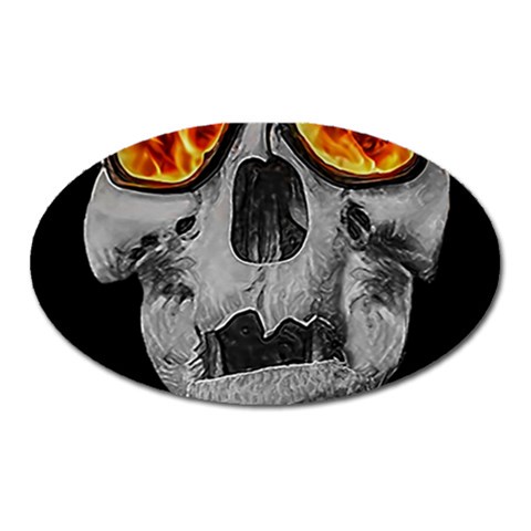 Gothic Elegance, Ironic Dark Art (AI) Oval Magnet from ArtsNow.com Front