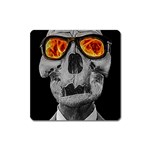 Gothic Elegance, Ironic Dark Art (AI) Square Magnet