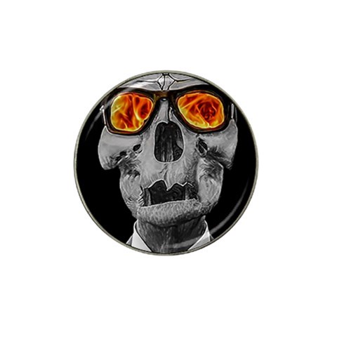 Gothic Elegance, Ironic Dark Art (AI) Hat Clip Ball Marker from ArtsNow.com Front