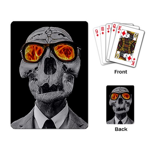 Gothic Elegance, Ironic Dark Art (AI) Playing Cards Single Design (Rectangle) from ArtsNow.com Back