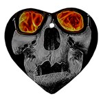 Gothic Elegance, Ironic Dark Art (AI) Heart Ornament (Two Sides)