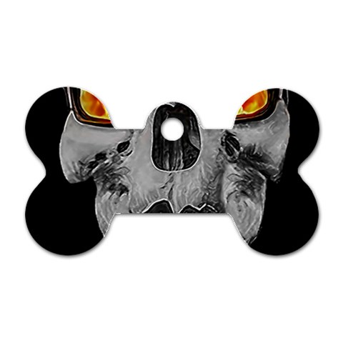 Gothic Elegance, Ironic Dark Art (AI) Dog Tag Bone (One Side) from ArtsNow.com Front