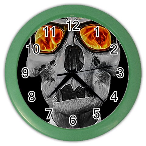 Gothic Elegance, Ironic Dark Art (AI) Color Wall Clock from ArtsNow.com Front