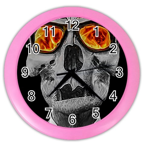 Gothic Elegance, Ironic Dark Art (AI) Color Wall Clock from ArtsNow.com Front