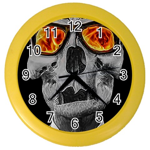 Gothic Elegance, Ironic Dark Art (AI) Color Wall Clock from ArtsNow.com Front