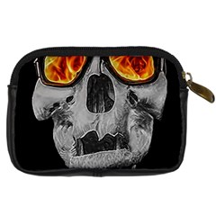 Gothic Elegance, Ironic Dark Art (AI) Digital Camera Leather Case from ArtsNow.com Back