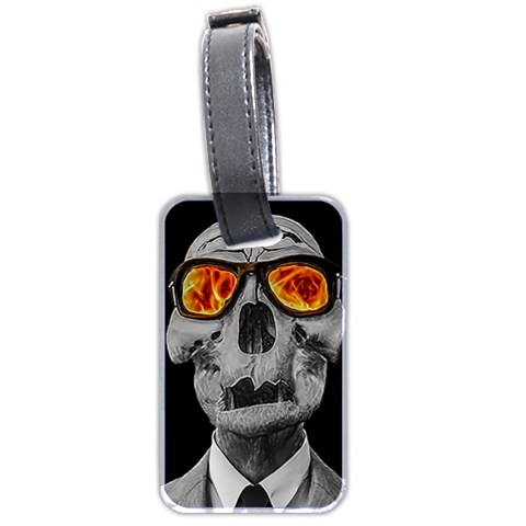 Gothic Elegance, Ironic Dark Art (AI) Luggage Tag (two sides) from ArtsNow.com Front