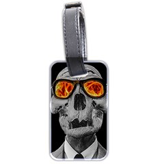 Gothic Elegance, Ironic Dark Art (AI) Luggage Tag (two sides) from ArtsNow.com Back