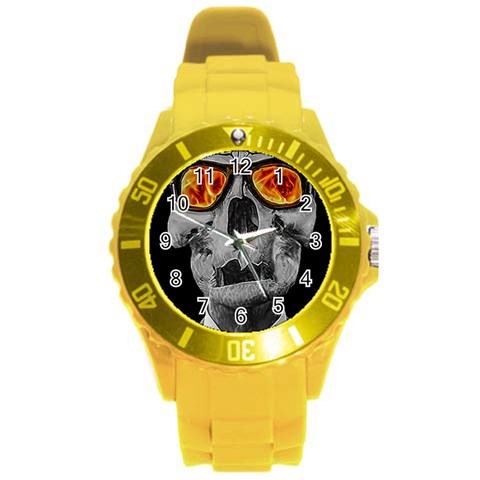 Gothic Elegance, Ironic Dark Art (AI) Round Plastic Sport Watch (L) from ArtsNow.com Front