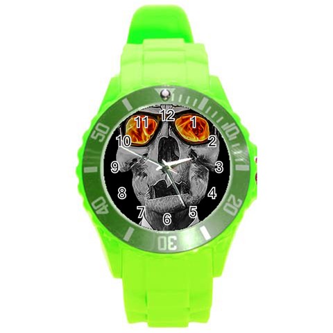 Gothic Elegance, Ironic Dark Art (AI) Round Plastic Sport Watch (L) from ArtsNow.com Front