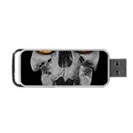 Gothic Elegance, Ironic Dark Art (AI) Portable USB Flash (One Side)