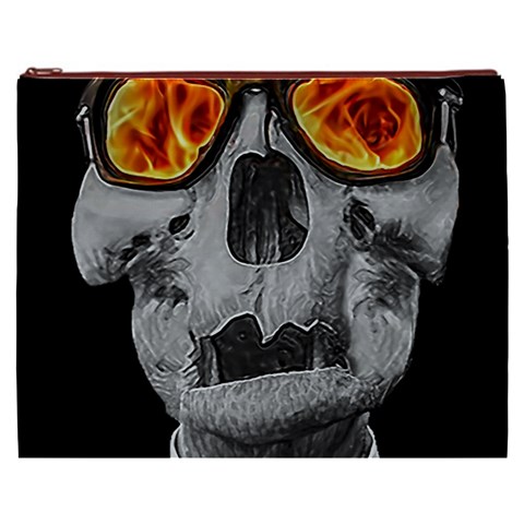 Gothic Elegance, Ironic Dark Art (AI) Cosmetic Bag (XXXL) from ArtsNow.com Front