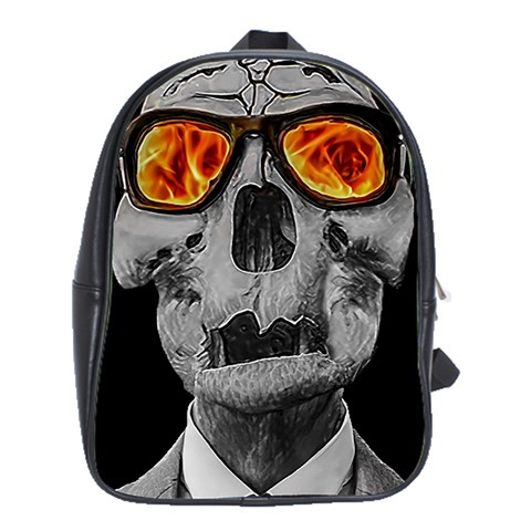 Gothic Elegance, Ironic Dark Art (AI) School Bag (XL) from ArtsNow.com Front