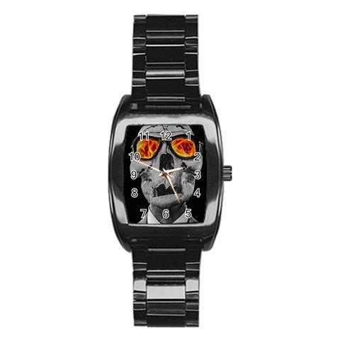 Gothic Elegance, Ironic Dark Art (AI) Stainless Steel Barrel Watch from ArtsNow.com Front