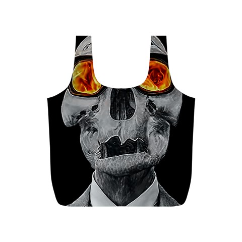 Gothic Elegance, Ironic Dark Art (AI) Full Print Recycle Bag (S) from ArtsNow.com Front