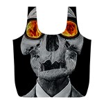 Gothic Elegance, Ironic Dark Art (AI) Full Print Recycle Bag (L)