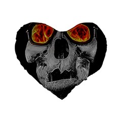 Gothic Elegance, Ironic Dark Art (AI) Standard 16  Premium Flano Heart Shape Cushions from ArtsNow.com Front