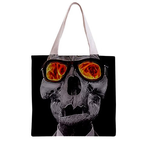 Gothic Elegance, Ironic Dark Art (AI) Zipper Grocery Tote Bag from ArtsNow.com Front