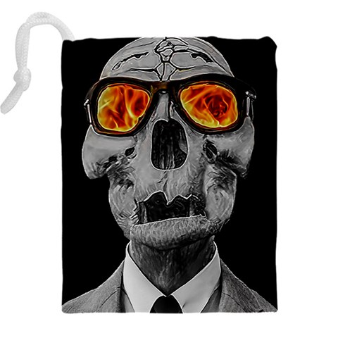 Gothic Elegance, Ironic Dark Art (AI) Drawstring Pouch (4XL) from ArtsNow.com Back