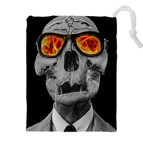 Gothic Elegance, Ironic Dark Art (AI) Drawstring Pouch (5XL) from ArtsNow.com Front