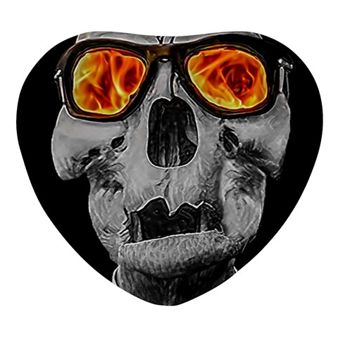 Gothic Elegance, Ironic Dark Art (AI) Heart Glass Fridge Magnet (4 pack) from ArtsNow.com Front