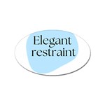 Elegant Restraint 20240825 172511 0000 Sticker (Oval)