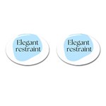 Elegant Restraint 20240825 172511 0000 Cufflinks (Oval)