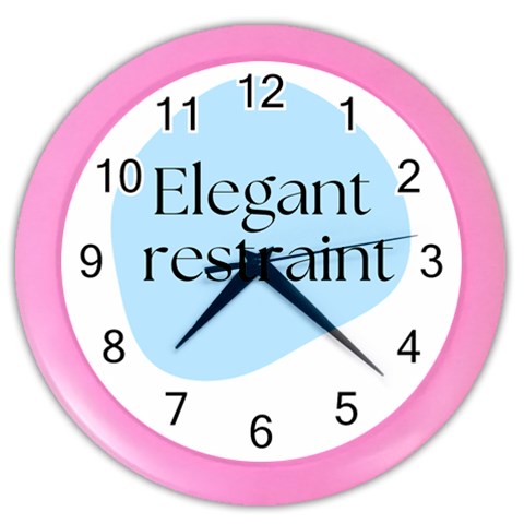 Elegant Restraint 20240825 172511 0000 Color Wall Clock from ArtsNow.com Front