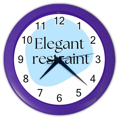 Elegant Restraint 20240825 172511 0000 Color Wall Clock from ArtsNow.com Front