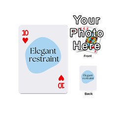 Elegant Restraint 20240825 172511 0000 Playing Cards 54 Designs (Mini) from ArtsNow.com Front - Heart10