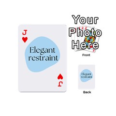 Jack Elegant Restraint 20240825 172511 0000 Playing Cards 54 Designs (Mini) from ArtsNow.com Front - HeartJ