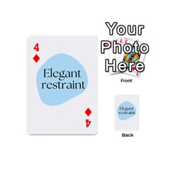 Elegant Restraint 20240825 172511 0000 Playing Cards 54 Designs (Mini) from ArtsNow.com Front - Diamond4