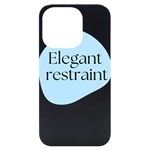 Elegant Restraint 20240825 172511 0000 iPhone 14 Pro Black UV Print Case