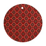 Illustrations Ajrak Abstract Design Pattern Ornament (Round)