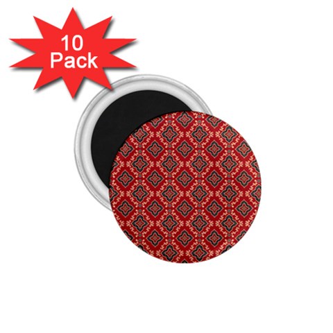 Illustrations Ajrak Abstract Design Pattern 1.75  Magnets (10 pack)  from ArtsNow.com Front