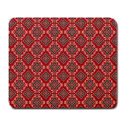 Illustrations Ajrak Abstract Design Pattern Large Mousepad from ArtsNow.com Front