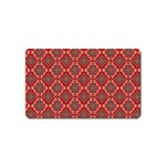 Illustrations Ajrak Abstract Design Pattern Magnet (Name Card)