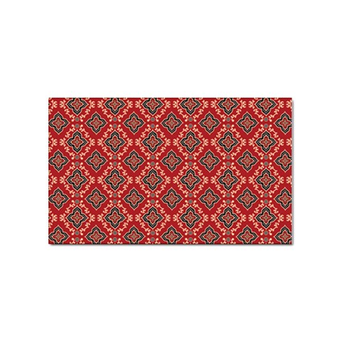 Illustrations Ajrak Abstract Design Pattern Sticker Rectangular (10 pack) from ArtsNow.com Front