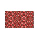 Illustrations Ajrak Abstract Design Pattern Sticker Rectangular (100 pack)