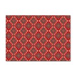 Illustrations Ajrak Abstract Design Pattern Sticker A4 (10 pack)